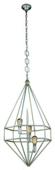 Elegant Lighting Marquis Collection Pendant, Vintage Silver Leaf