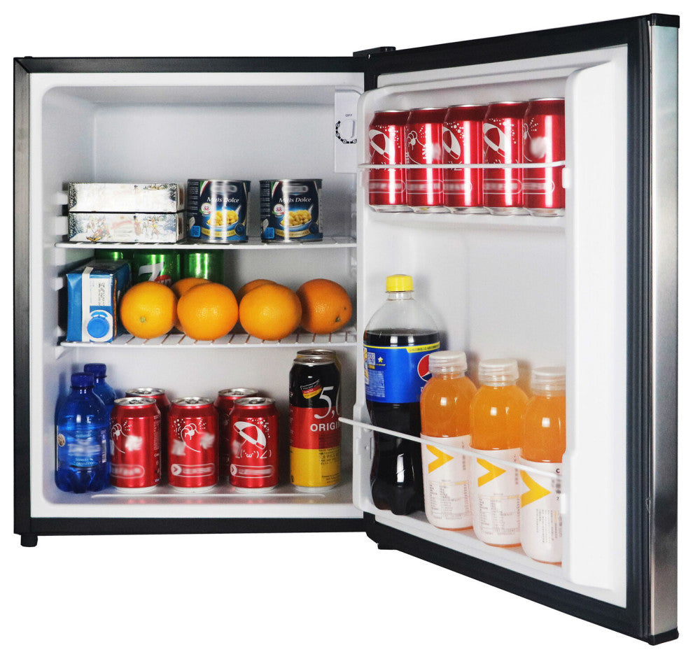 Energy Star 2.4-Cu. Ft. Mini All-Refrigerator With Stainless Steel Door