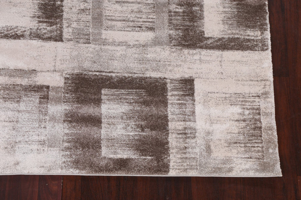 Geometric Transitional Oriental Turkish Rug Contemporary Carpet 8x10