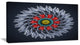 Abstract Silver 3D Flower, Abstract Canvas Art Print, 40x20