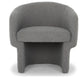 Metro Jessie Accent Chair, Charcoal Boucle Upholstery