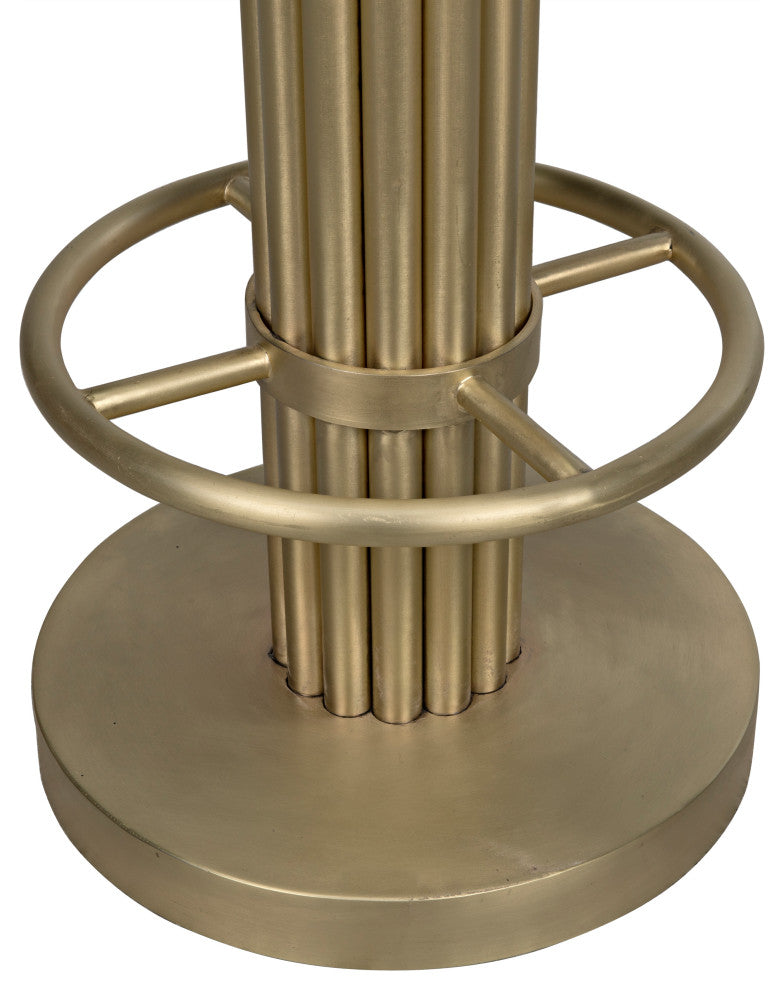 Sedes Bar Stool, Steel With Brass Finish
