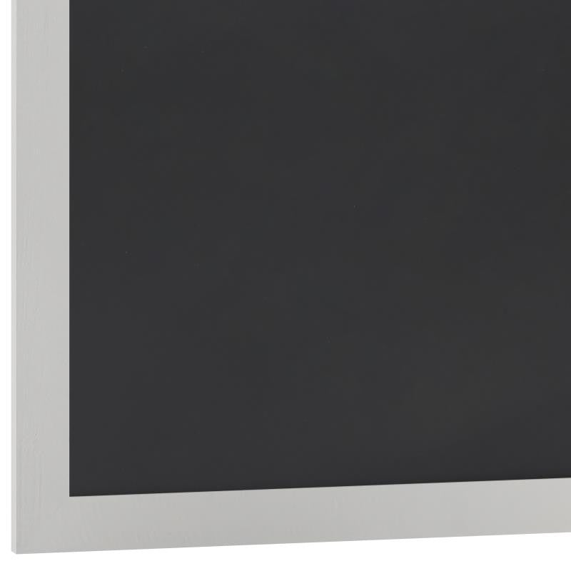 Canterbury Wall Mount Magnetic Chalkboard Sign Set, Solid White, 24" X 36"