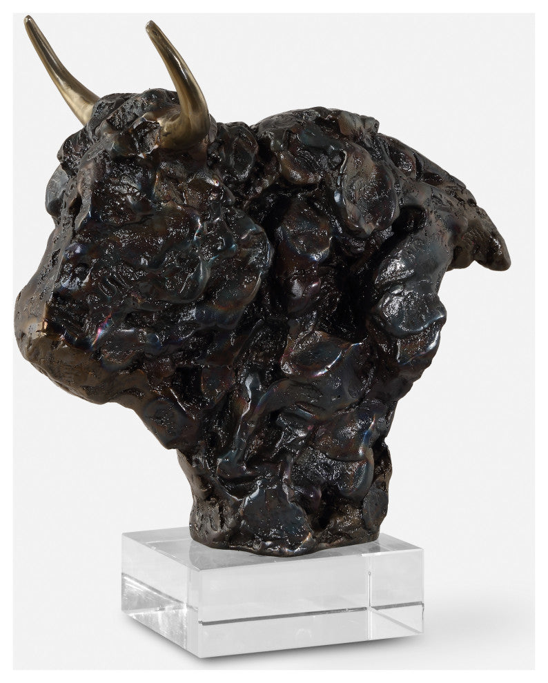 Uttermost - 18148 - Sculpture - Bison - Tarnished Bronze