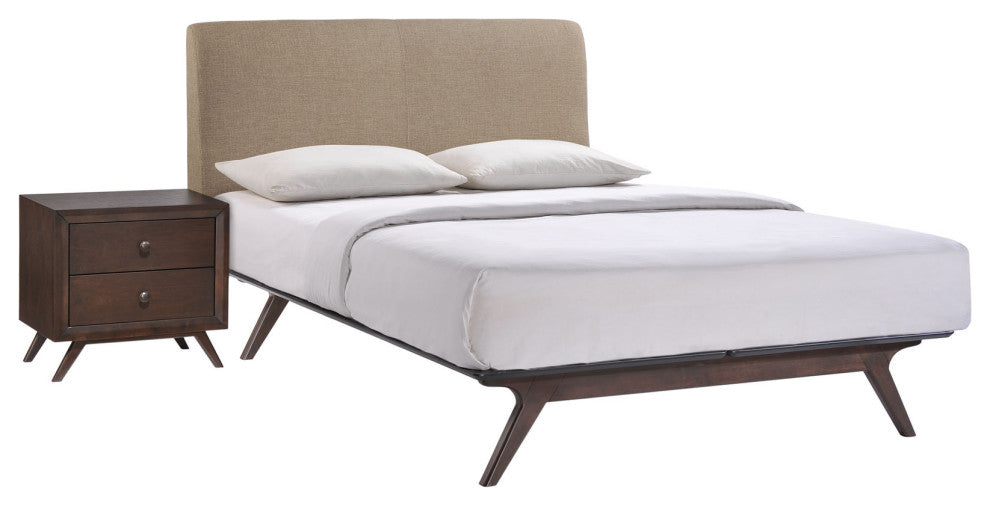 Cappuccino Latte Tracy 2 Piece Queen Bedroom Set