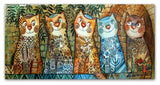 Oxana Ziaka 'Cats Of Israel' Canvas Art, 12" x 24"