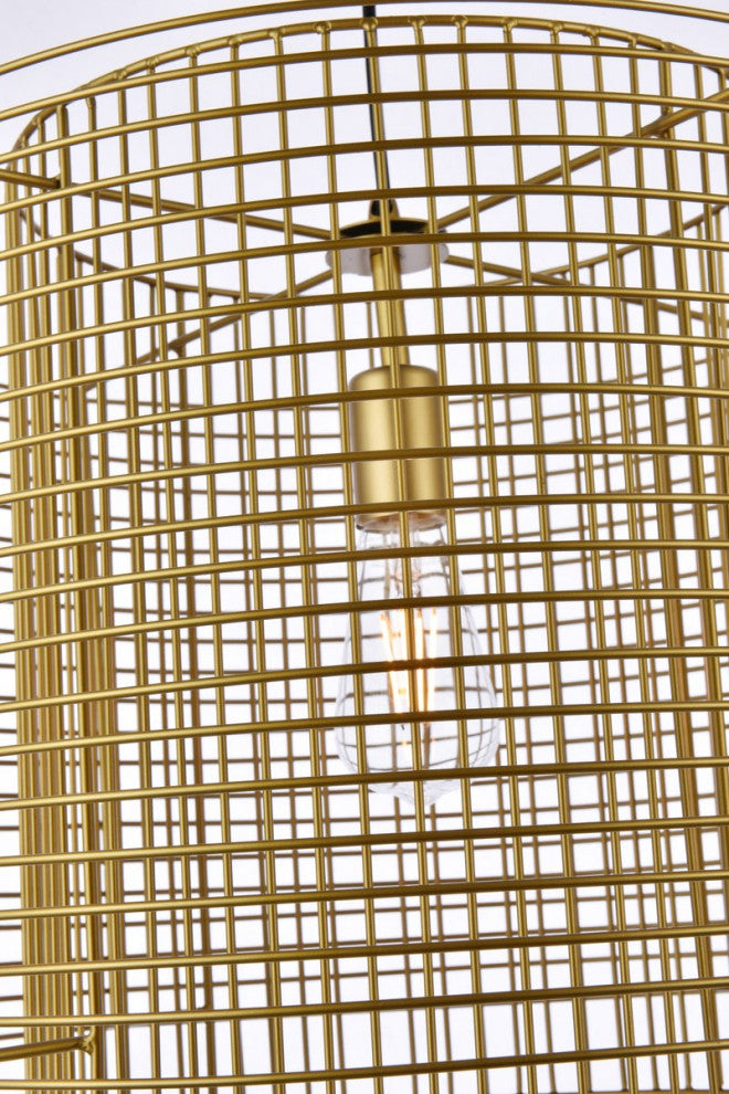 Delvin 1-Light Brass Pendant