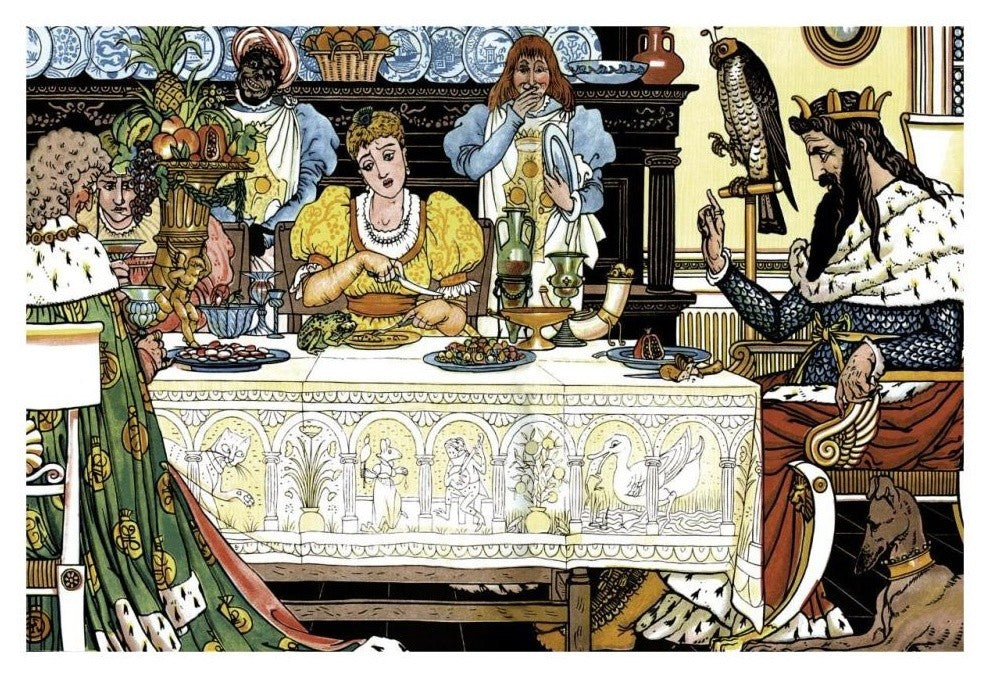 "Frog Prince Title Page" Digital Paper Print by Walter Crane, 32"x22"