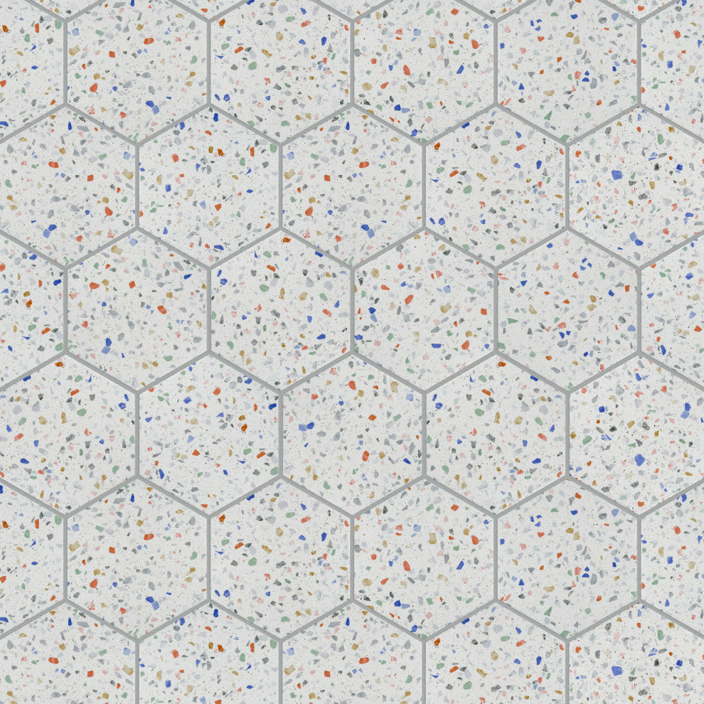 Venice Hex Colors Light Porcelain Floor and Wall Tile