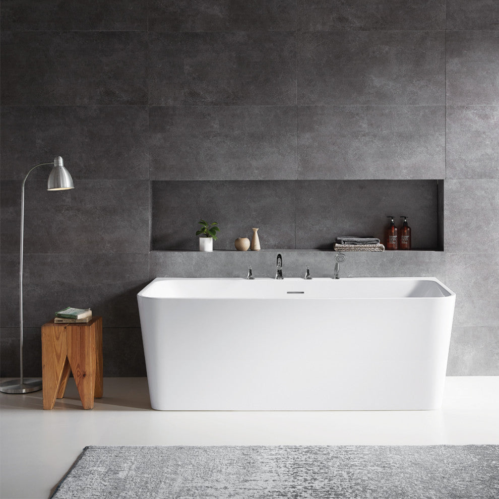 Dashiel Soaking Bathtub, 59"x31.5"