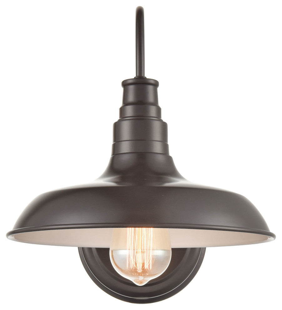 1 Light 11 in. Powder Coat Bronze Outdoor