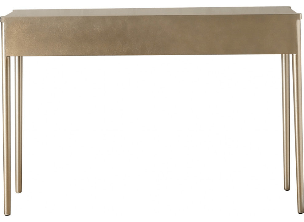 Champagne Finish Console Table