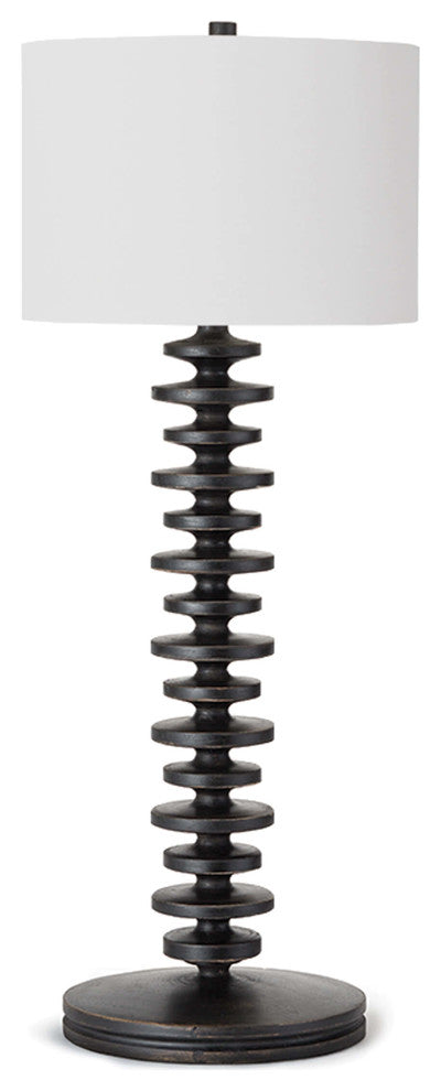 Fishbone Buffet Table Lamp (Ebony)