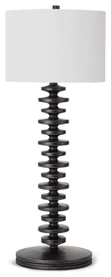 Fishbone Buffet Table Lamp (Ebony)