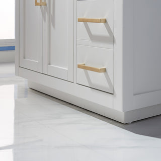 Ivy White Bathroom Vanity Set, 36", Without Mirror