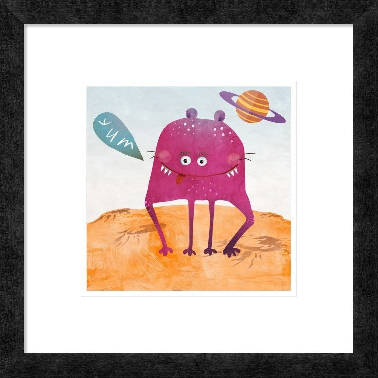 "Alien Friend Number 2" Framed Digital Print by Skip Teller, 18"x18"