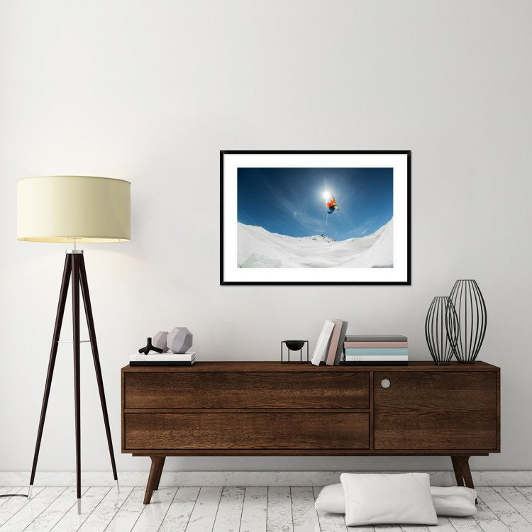 "Backcountry Kicker Locals Only" Framed Digital Print by Eric Verbiest, 44x31"