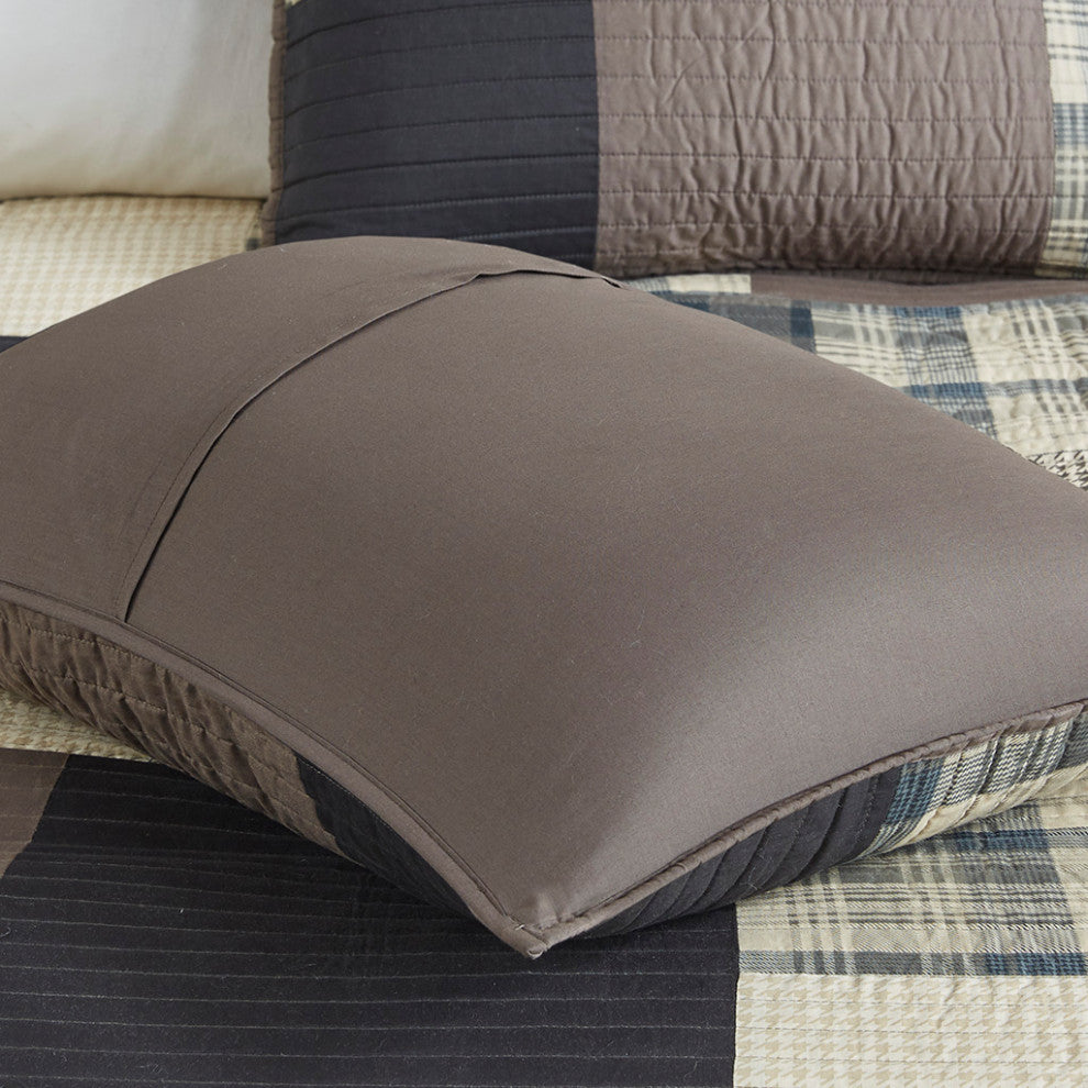 Woolrich Winter Hills Oversized Cotton Quilt Set, Tan