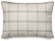 Gray Plaid Linen 14x20 Spun Poly Pillow