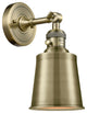 INNOVATIONS 203SW-AB-M9-BK 1-Light Sconce Antique Brass