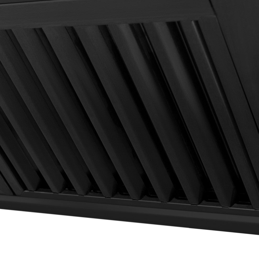 ZLINE 30" Convertible Vent Black Stainless Steel Wall Mount Range Hood