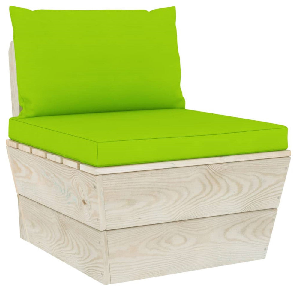 Vidaxl Pallet Sofa Cushions 2-Pieces Bright Green Fabric