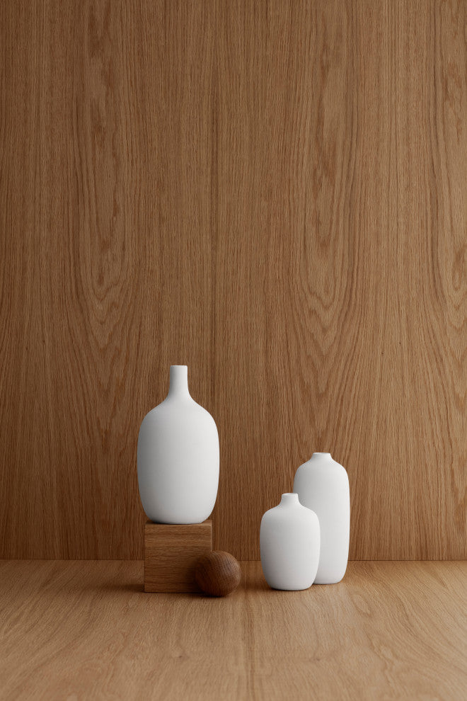 Ceola Vase Ceramic 5.5X7.5, White