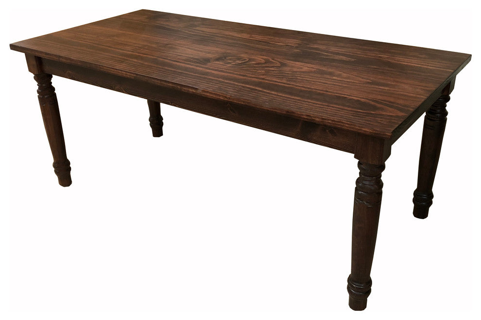 Red Mahogany English Smooth Top Table, 48