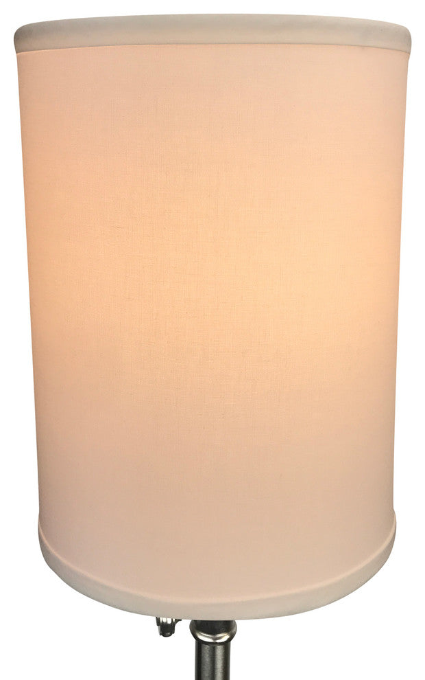 Fenchel Shades, 8"x8"x11" Spider Attachment Drum Lamp Shade, Linen