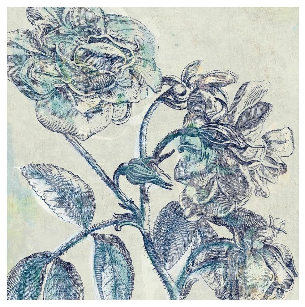 "Belle Fleur I" Digital Paper Print by Sue Schlabach, 42"x42"