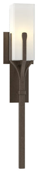 Mediki Sconce, Bronze Finish, Opal Glass