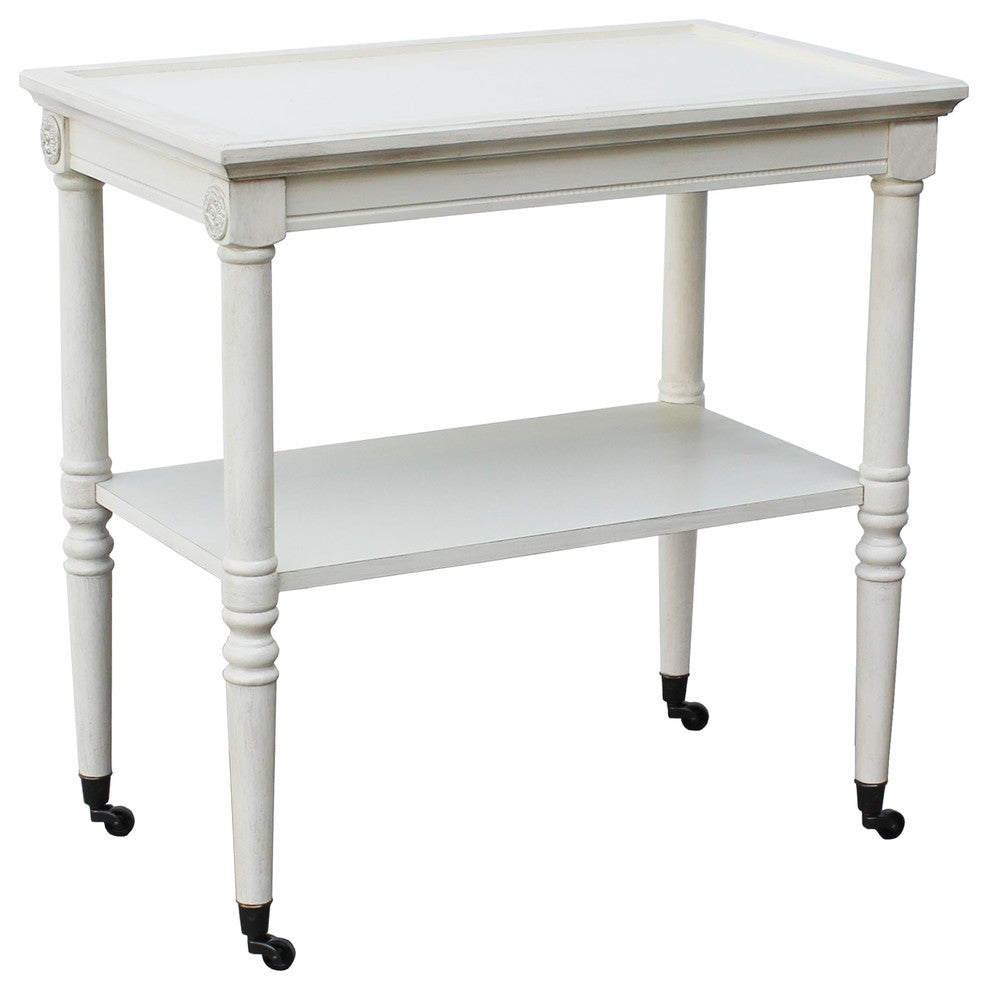 ACME Frisco Tray Table, Antique White