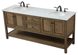 Home Living 22" Transitional Driftwood-Light Bathroom Vanity