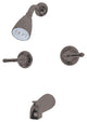 Kingston Brass Two-Handle Tub and Shower Faucet, Oil Rubbed Bronze