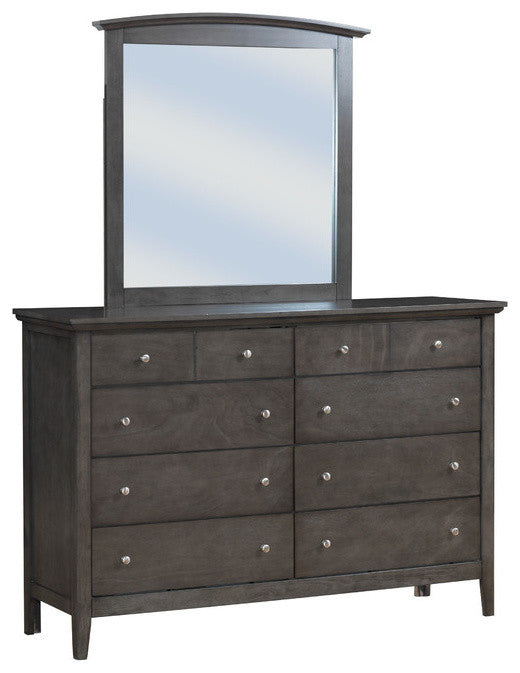 Simeon 8-Drawer Dresser, Gray
