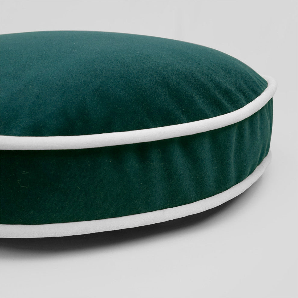 Posh Circle Pillow - Teal