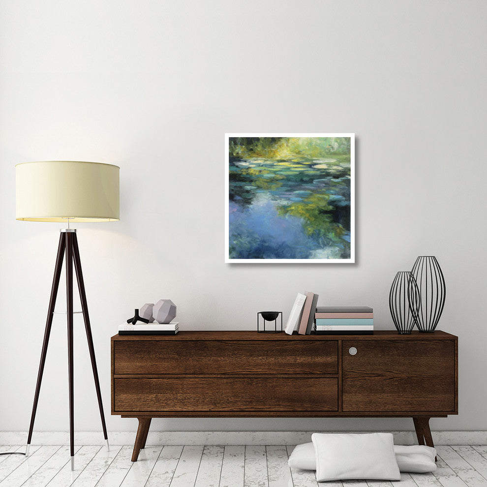 "Water Lilies III" Digital Paper Print by Julia Purinton, 32"x32"