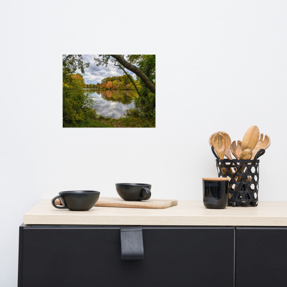 Lost in Autumn Color Landscape Photo, Rural Unframed Wall Art Print, 11" X 14"
