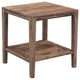 Porter Designs End Table Coffee Accent Table Rectangle in Wood - Brown