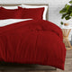 Bare Home Microfiber Duvet Insert & Duvet Cover Set, Red, Twin/Twin Xl