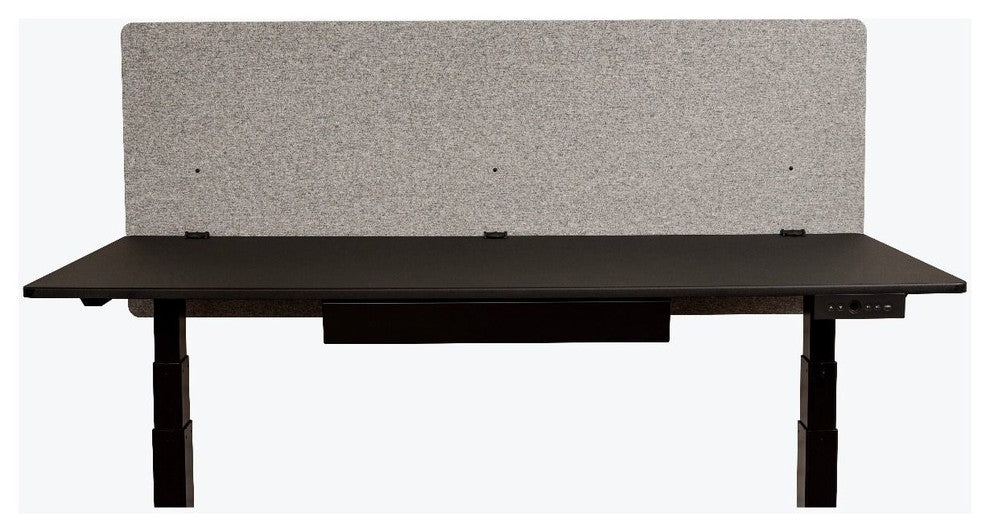 Reclaim 60"x24"Desktop Privacy Panel, Misty Gray