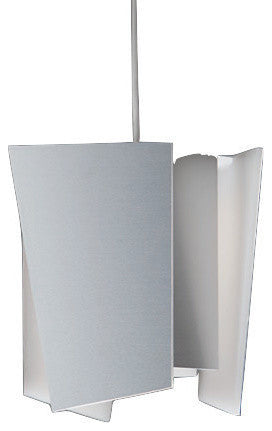 Levis L 1-Light Pendant, Brushed Aluminum, Incandescent