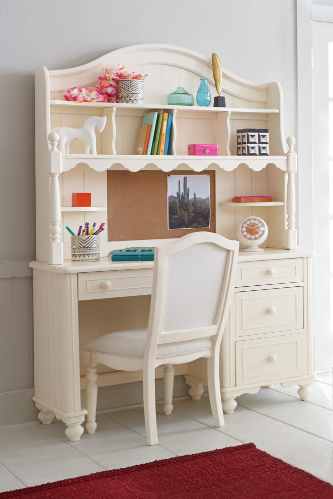 Summerset Upholstered Seat and Back Desk Chair, Ivory