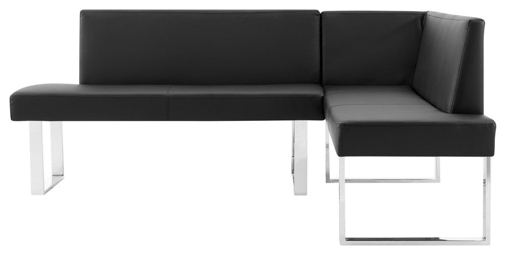 Amanda 3 Piece Black Rectangular Dining Set