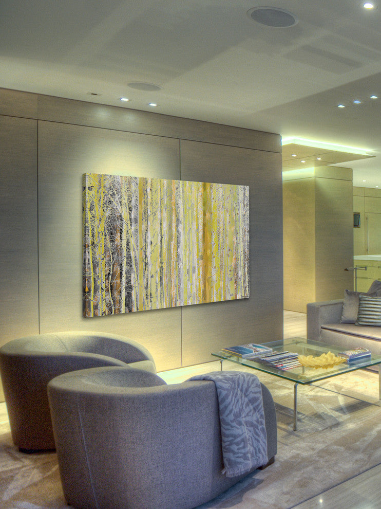 "Aspen Forest" Fine Art Canvas Print, 36"x24"