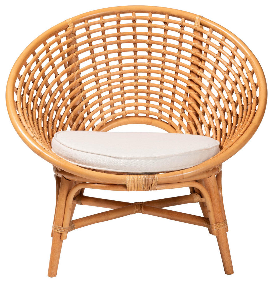 Abby Natural Rattan Accent Chair
