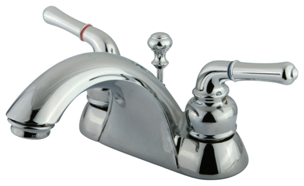 Kingston Brass 4" Centerset Bathroom Faucet, Polished Chrome