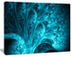 Magical Blue Psychedelic Forest, Oversized Abstract Canvas Art Print, 60x40