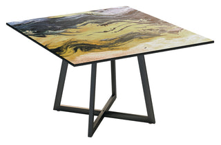 Etna Square Dining Table, Sahara Gold