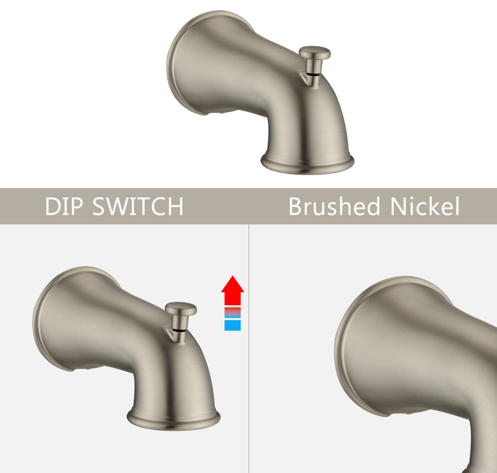 5 inch Wall-Mounted Round Shower System with Handheld Shower and head shower and